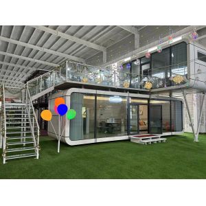 6m Apple Capsule House Cabin Container Galvanized Steel Structure