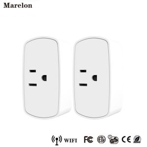 Voice Control Wifi Smart Plug Socket , Remote Control Power Socket For Echo Dot