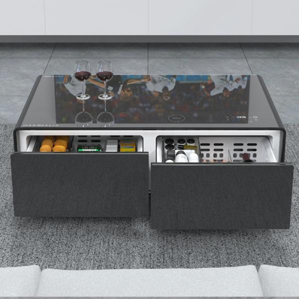 Modern Smart Furniture Coffee Table with Music Player and Wireless Charging