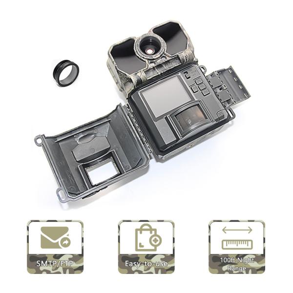 Quality 4G 0.25s Trigger 2.4"LCD Hunting Camera Trail Scouting Wildlife Night Vision IR Cut Infrared Camera wholesale