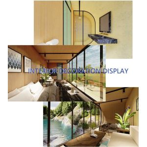 Office Tiny House On Wheels Trailer With 3D Model Design Prefabricated