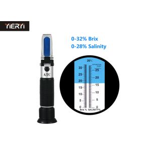 Aluminum Digital Brix Refractometer Lightweight With Copper Construction 0-32%