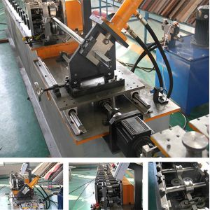 Cheap Stud And Track Roll Forming Machine HIgh Speed Steel GI Omega Furring Channel for sale