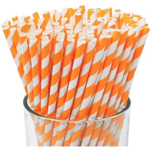 Drinking Eco Friendly Paper Straw Biodegradable Disposable Party Tableware