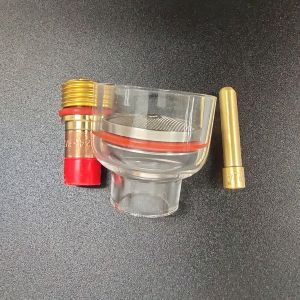 Tig Welding Torch Parts Clear WP-17/18/26 Champagne Nozzle Large Kit Tig