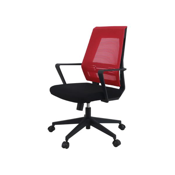Quality Smooth Ergo High Back Chair ANSI Red Mesh Office Chair Class 4 Gas Lift Nylon Base wholesale