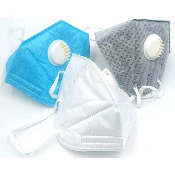 FFP2 Foldable Dust Mask , Disposable Folding Face Mask With Elastic Ear Loop