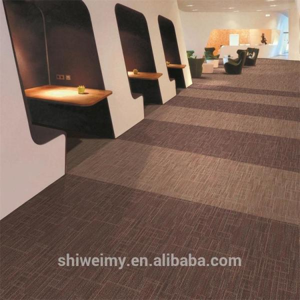 Quality Multi level loop striped pattern Nylon6 carpet tile for office wholesale