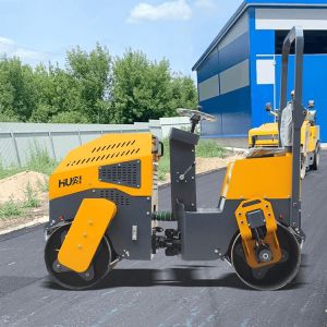 Cheap CE 1500kg Diesel Gasoline Petrol Tandem Road Roller Compactor Vibratory Roller Engine South Korea Philippines Provided Algeria for sale