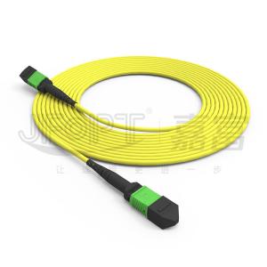 Cheap 12-Core MPO Trunk Cable Patch Cord Single-Mode G657A1/G657A2 3.0 LSZH A/B Polarity Reversal for sale