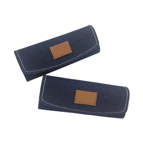 New Arrivals Denim Semi-Hard Optical Glasses Packing Case Jeans Eyewear Case Box