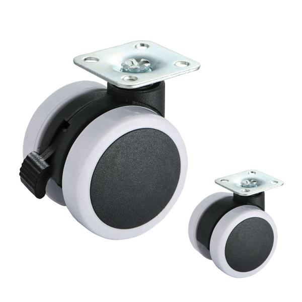 Quality 88lbs Loading 2.5inch Heavy Duty Office Chair Wheels Polyurethane wholesale