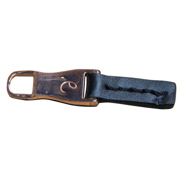 Quality YKK Color Embossed Leather Metal Zipper nickle Free Smooth edge for Jacket wholesale