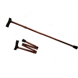 Adjustable height folding walking cane stick Crutches Anti-Slip for Elderly OEM