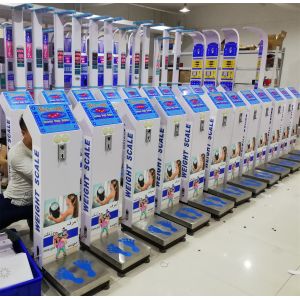 Human Body Weight Scale Vending Machine Adopting Microcomputer Control