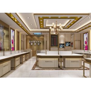 Stable Structure Showroom Display Cases Easy Install For Jewelry Retail Store