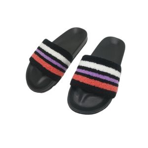 China Soft  Pu Towel Upper Classic Eva Beach Slippers on sale