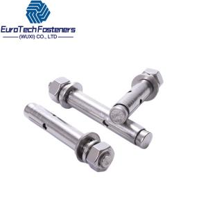 China M10 M16 M12 Expansion Sleeve Anchor Bolt 304 Stainless Steel For Concrete Block Hollow on sale