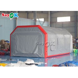 Inflatable Work Tent Grey Airtight Inflatable Air Tent Blow Up Spray Booth Car