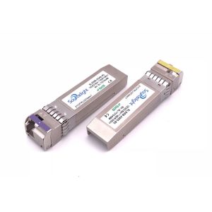 Sfp+ Bidi 80km Ethernet Optical Transceiver , Data Center Optical Transceiver