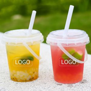 Coffee Juice PP Plastic Cups Portable With Customer'S Logo Printing