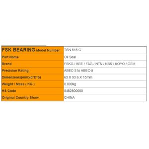 Double Lip TSN 515 G Split Oil Seal High Temperature TSN Series For Plummer
