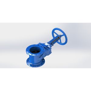 Resilient Seated Gate Valve FBE Coated Flange Type With Handwheel Or Top Cap
