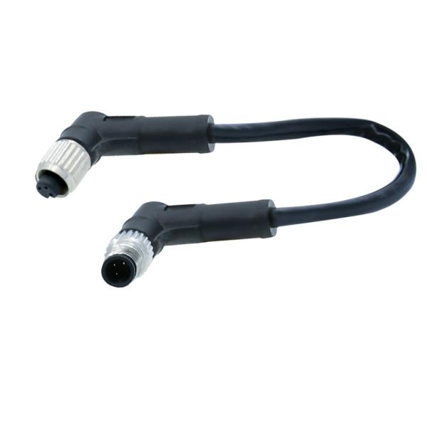 Rigoal custom M5 3 4 pin A code male and female plug socket IP67 IP68 waterproof wire connector factory