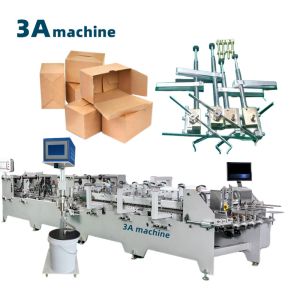 Cheap PLC Controlled CQT900YG-2 Corrugated Double Side Gluing Folding Machine for Hardware for sale