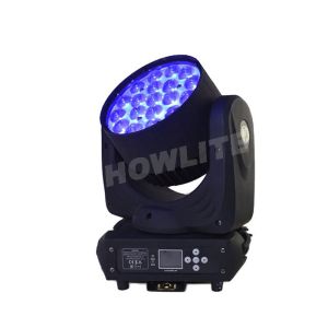 19x15w Rgbw 4 In 1 LED Moving Head Light With 8-50 Degrees Lens Angle