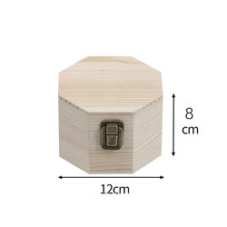 Ultraportable Small Wooden Box Packaging With Lock Dustproof Reusable