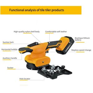 CE Approved 16V Multifunctional Intelligent Adjustable Suction Cup Coedless