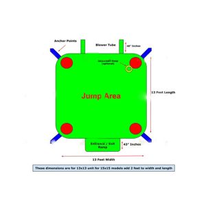 Professional Portable Children'S Blow Up Jumpers Customized Design OEM Service