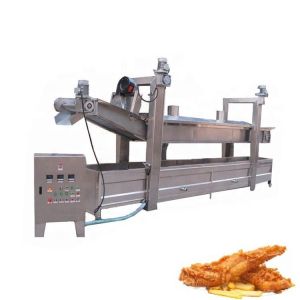 Cheap 500kg/H 800kg Gas Fryer For Continuous Oil Water Separation And Frying for sale