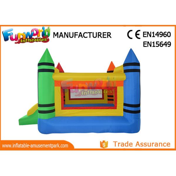 0.55mm PVC Tarpaulin Inflatable Combo With Slides For Kids SGS TUV
