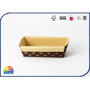 4c Print Cardboard Pallet Box Baking Pans Disposable Bread Pan