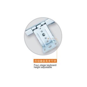 Height Adjustable Soft Close Drawer Runners 2 Fold Keyboard Ball Bearing Slide