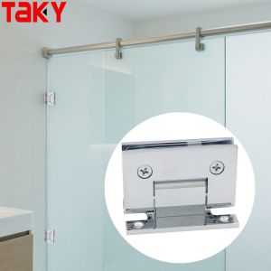 China Supplier 90 Degree Wall Mounting Framed 8-12mm Glass Shower Door h Plate Hinge on sale