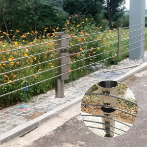 Roadway Safety Flexible Guardrails Customized Color Steel Wire Rope Cable