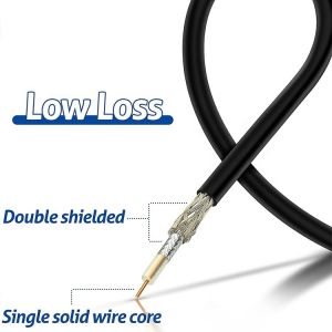 RG174 Coaxial RP SMA Male to RP SMA Female Antenna Extension Cable for Wifi