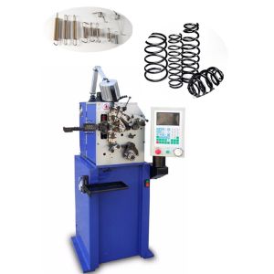 Stable Computer Conical Spring Coiler Machines Automatic Oiling For Battery