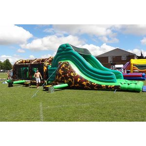 Army Inflatable Obstacle Courses Backyard Bouncy Castles Obstacle Course For