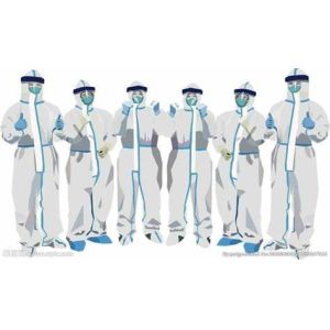 Knitted Cuff SMS Disposable Protective Clothing for Mining Industry