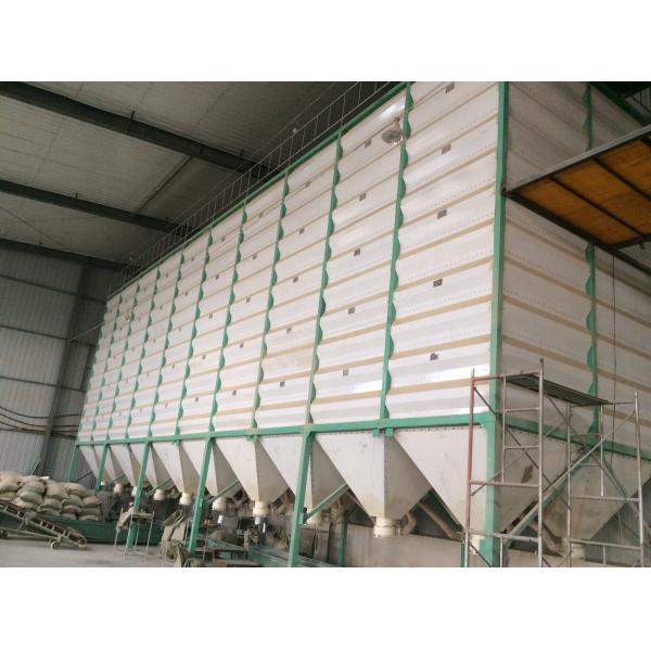 Fully Enclosed Design Knock Down Wet Silo For Paddy Holding Bin With Galvanized