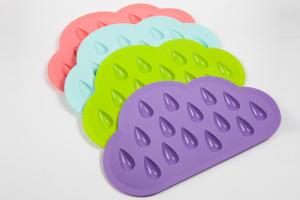 China FBAB40187 for wholesales food-grade silicone raindrop shape ice cube tray on sale