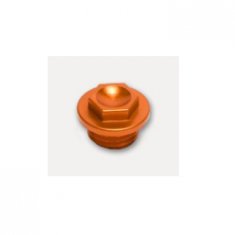 Cheap Process oil filler cap with orange anodized finish, Aluminum CNC Motorcycle Parts for sale