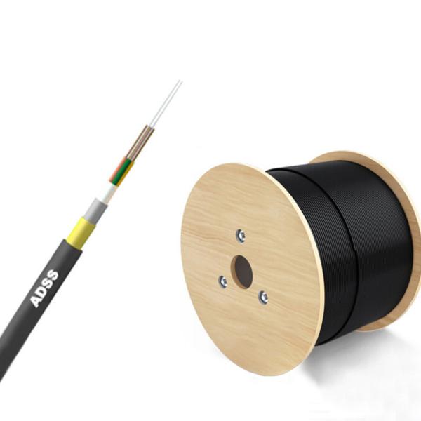 Quality Black ADSS Fiber Optic Cable Multi Mode For High Speed Data Transmission wholesale