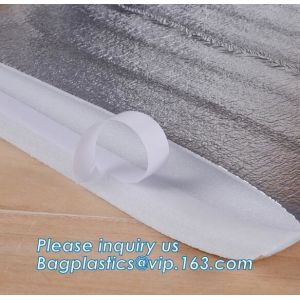 Reusable aluminium foil thermal insulation material cooler bag for picnic with
