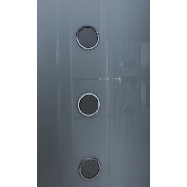 Transparent Quadrant Bathroom Shower Cubicles With Big Massage Jets