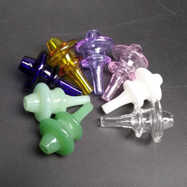 Quality Hat Style 2.0 Ufo Quartz Carb Caps With Hold For Banger Enail Mix Colors wholesale
